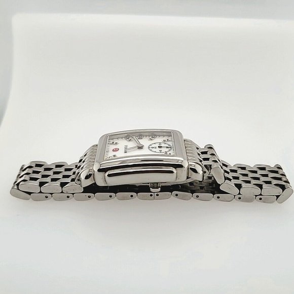 Michele Ladies Mini Deco with Diamond Dial (7635) - Picture 6 of 13